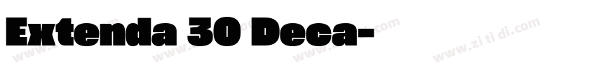 Extenda 30 Deca字体转换